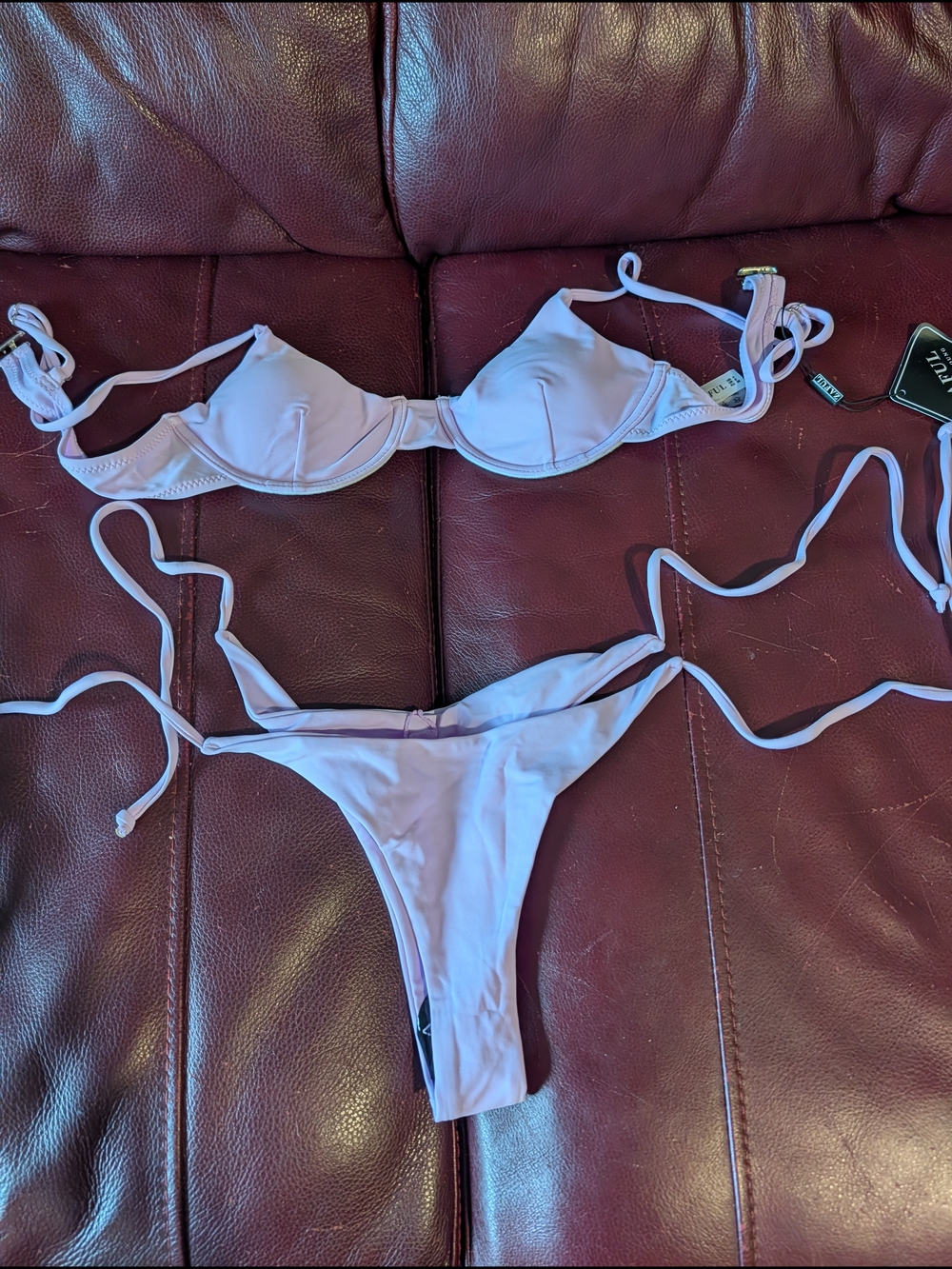 Light Lavender String Bikini Set